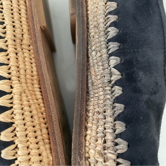 Vince Jalen Suede Raffia Espadrilles - Picture 4 of 9